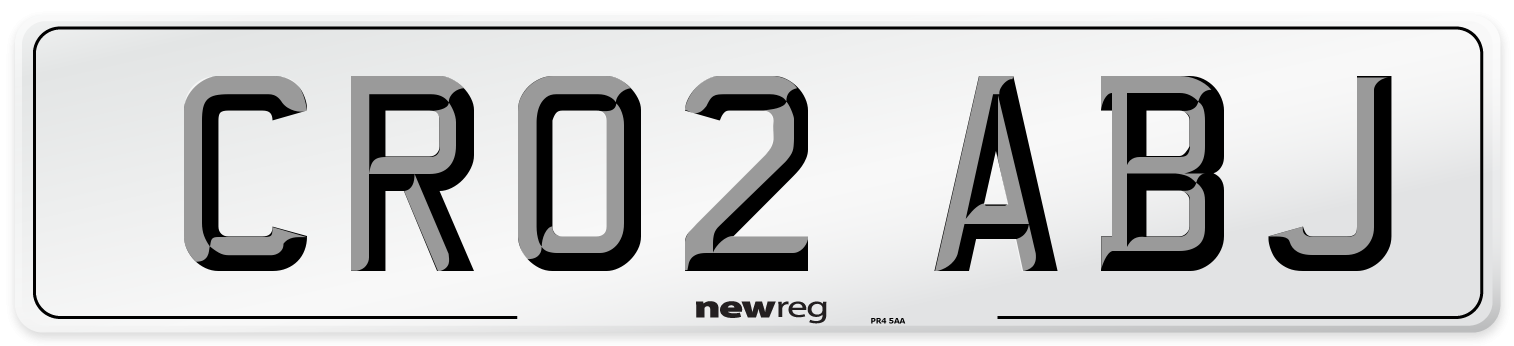 CR02 ABJ Number Plate from New Reg